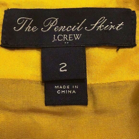 J. Crew The Pencil Skirt in Sunflower Yellow - Picture 4 of 5